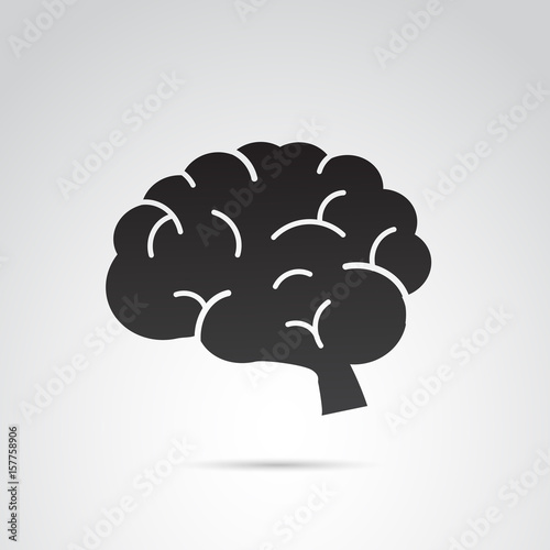 Brain vector icon.