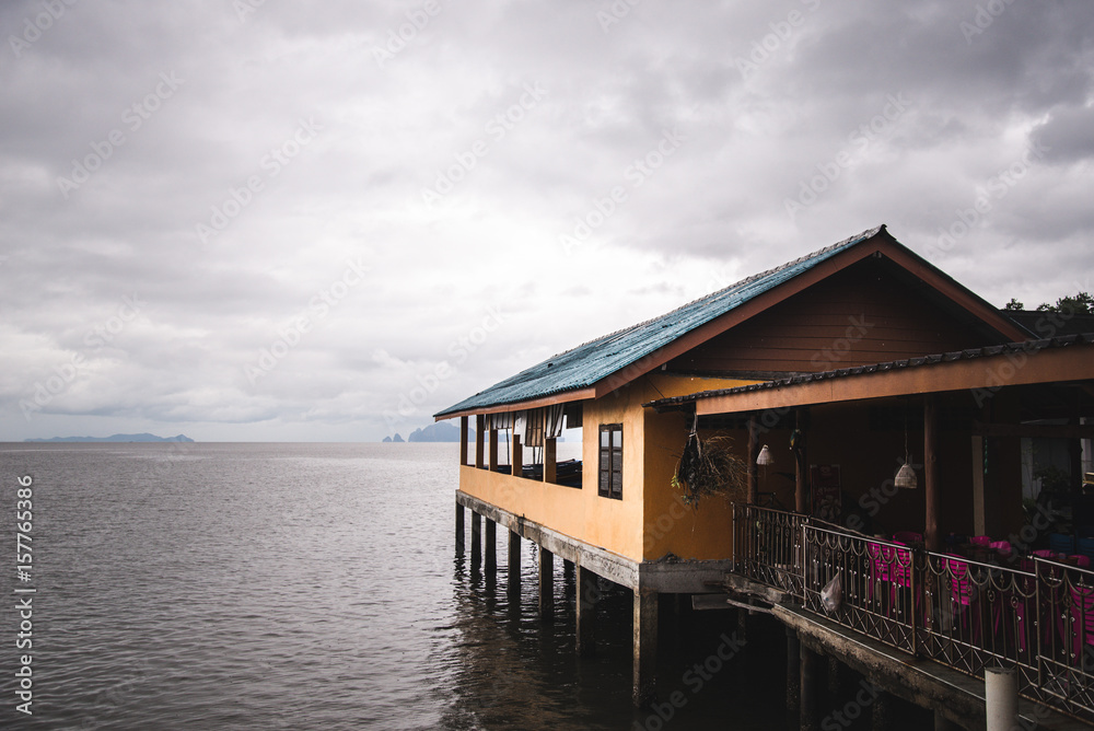 Local fisheries village in Thailand