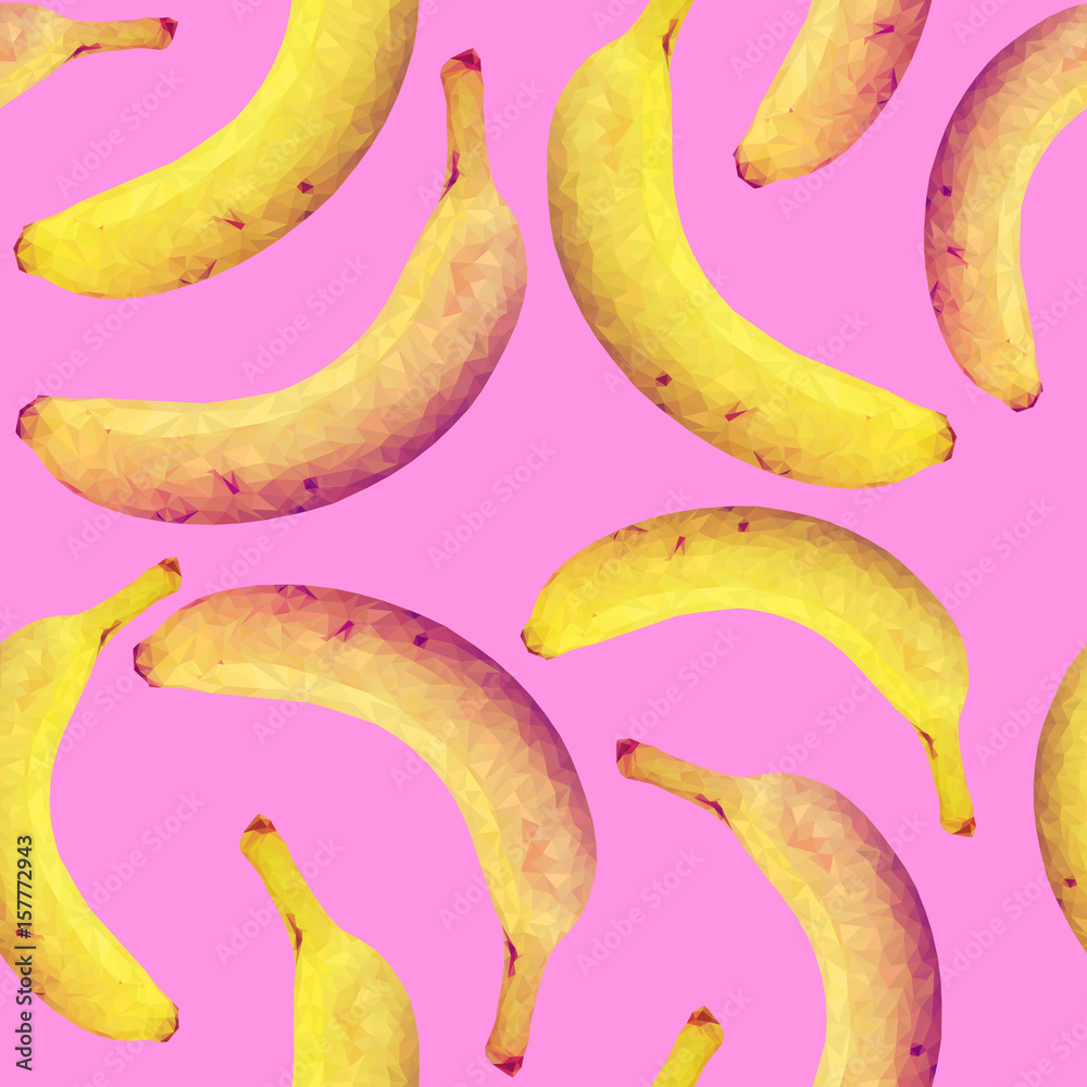 Seamless pattern with bananas Seamless pattern with bananas
