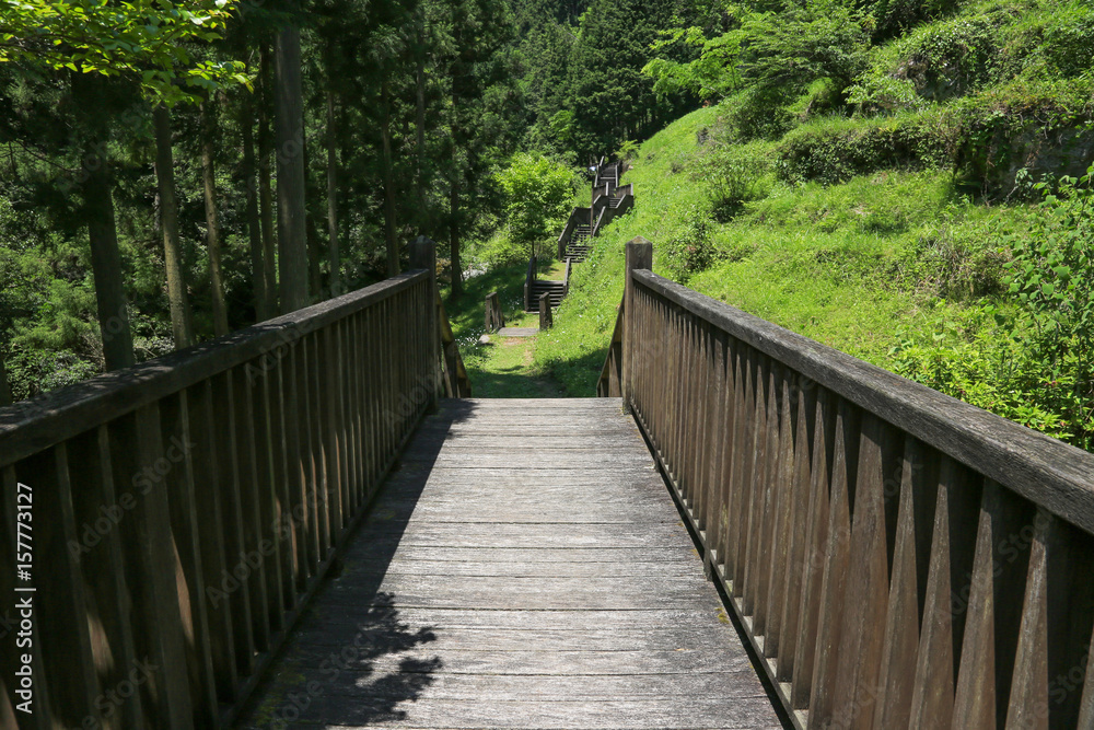 徳島県つるぎ町　土々呂の滝　遊歩道