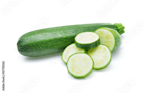 Fotografie zucchini isolated on white background