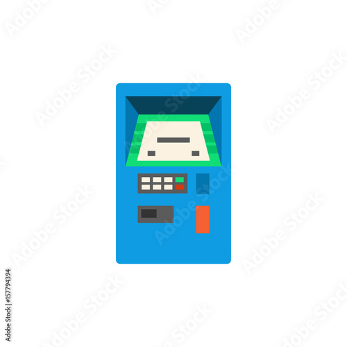 Automated teller machine vector icon
