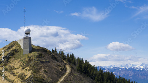 Observation deck on Monte Lema Switzerland