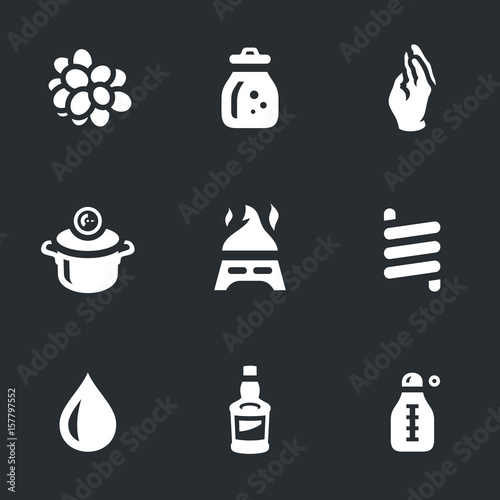 Vector Set of Moonshine Boiling Icons.