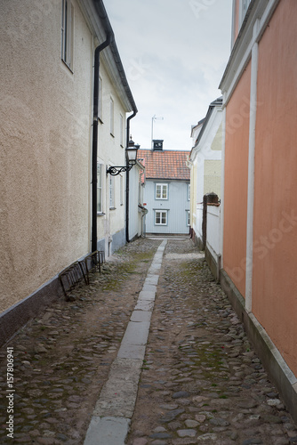 Old alley in Sweden