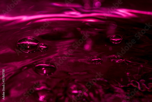 Water drops macro abstract splashing