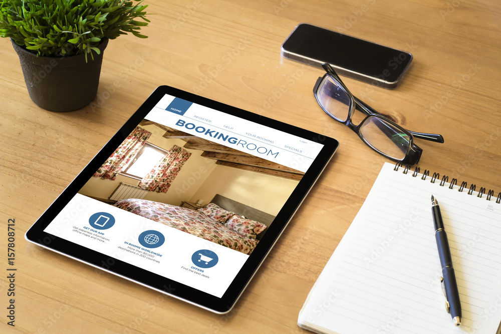 booking room screen tablet on desktop booking room screen tablet on desktop