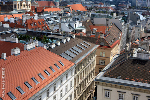 View of Vienna from St. Stephen`s Cathedral, Austria