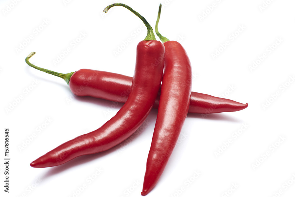 chili pepper isolated on a white background Clipping Path