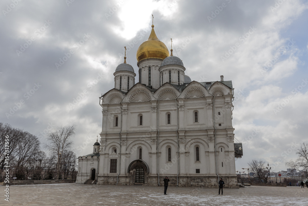 Russia, Moscow, Cathedral of the Archangel in the Moscow Kremlin