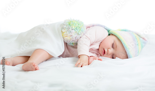 Funny sleeping infant