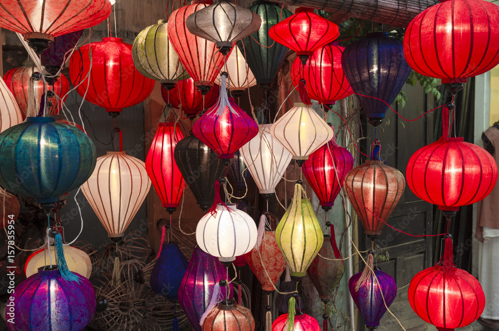 Hoi An, Vietnam. Lanterns shop.