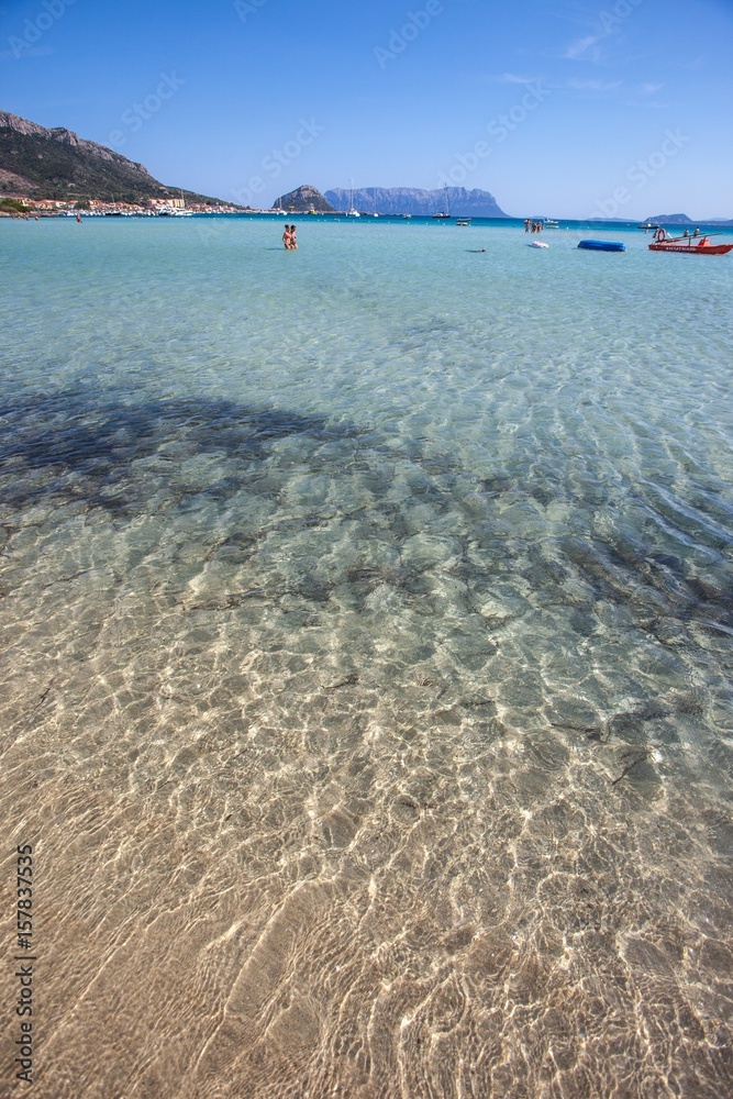 Obraz premium Cristal water at Aranci bay, Sardinia, Italy