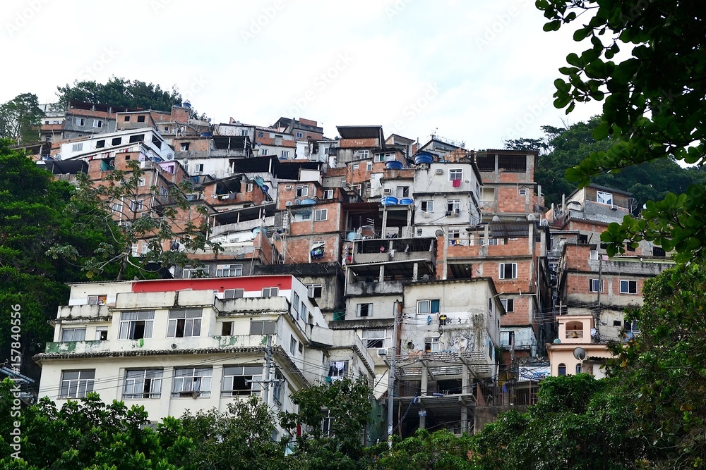 The favela. Brazil