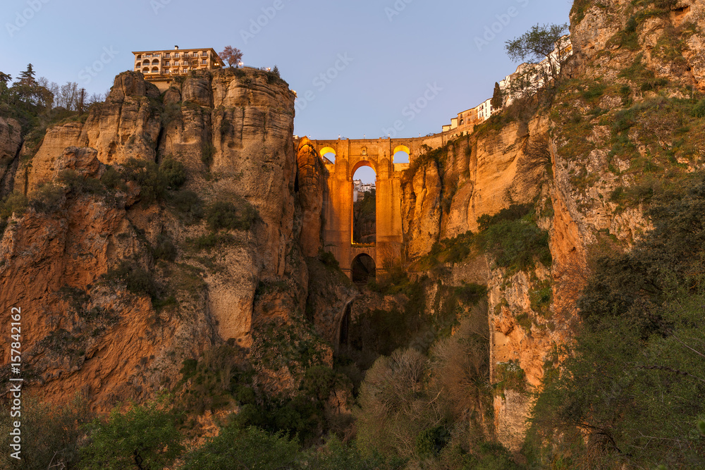 The Puente Nuevo bridge in Ronda, Andalusia, Spain