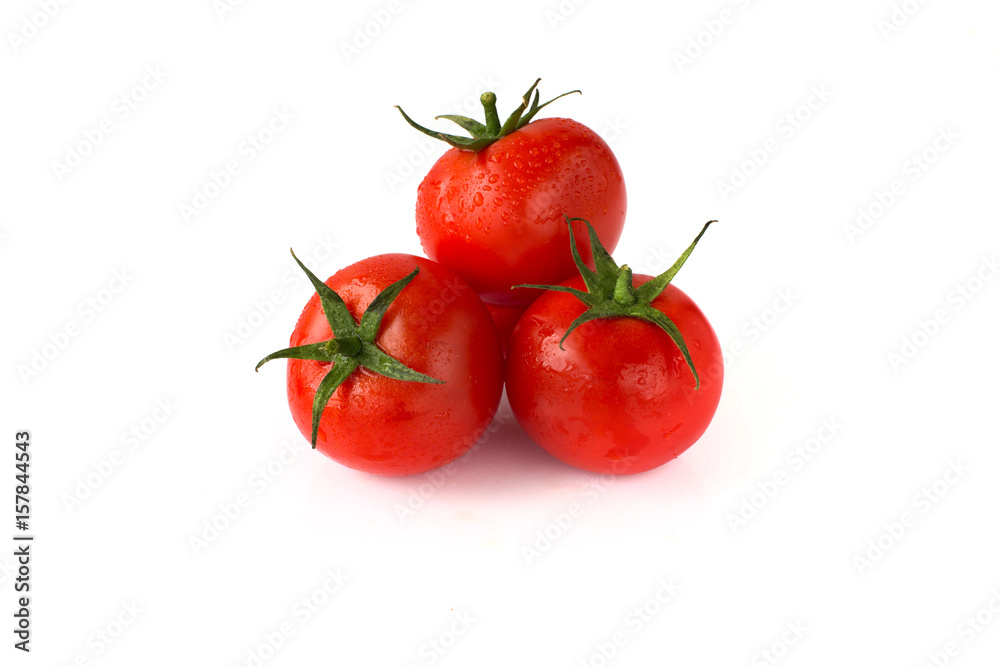 Tomato isolated on white. collection. With clipping path.