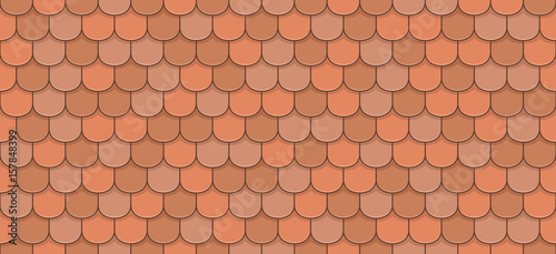 Old roof tiles seamless pattern