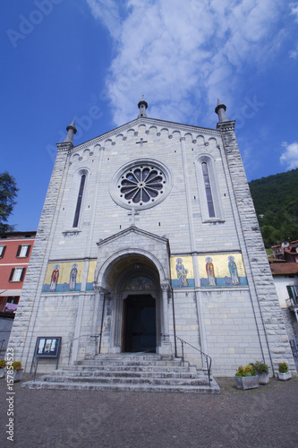 argegno chiesa s.s.trinità provincia di como lombardia italia europa lombardy italy europe