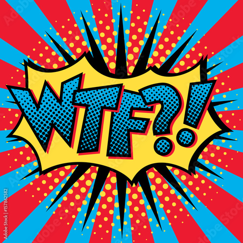 Pop Art WTF?! Text Design