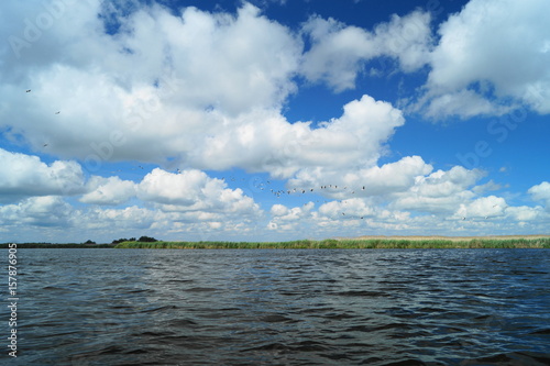 Beautiful landscape of the Danube Delta, Romania (Delta Dunarii)