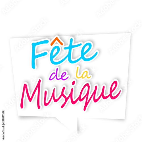 fête de la musique - 21 juin - panneau blanc
