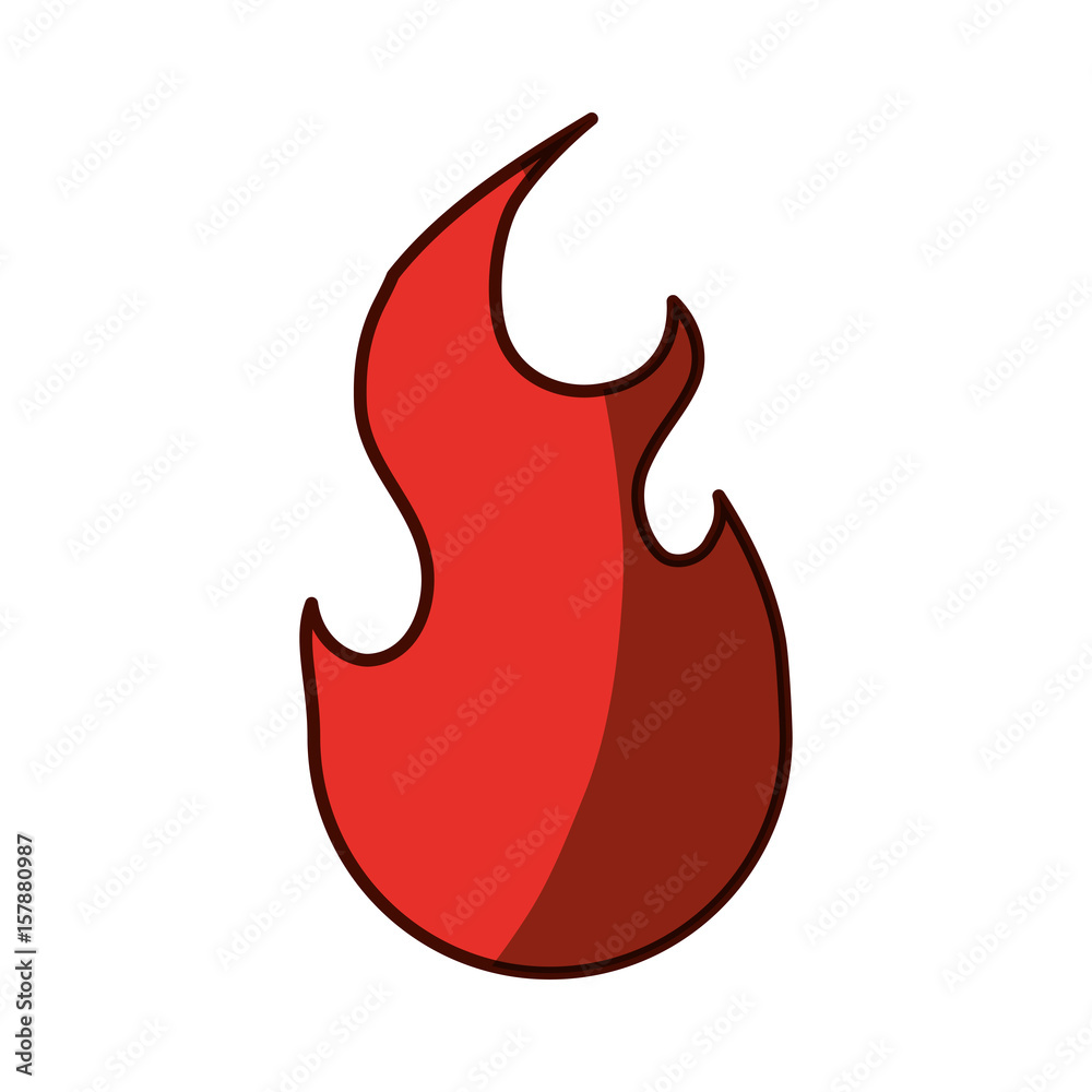 Fire burn flamme icon vector illustration graphic design Fire burn flamme icon vector illustration graphic design