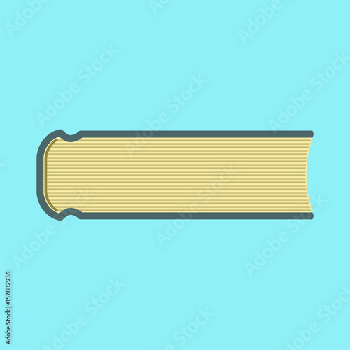 Vector book icon. Flat illustration