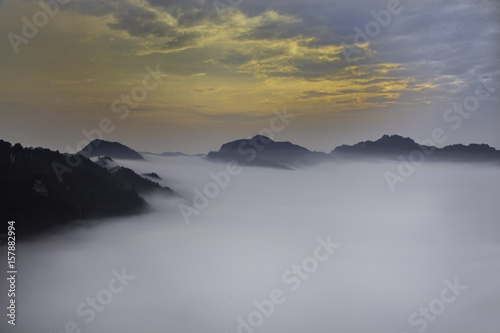 Early Morning Fog  Shangjiajie  China