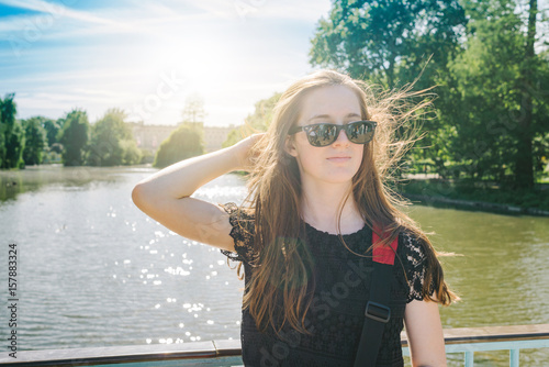 Teen ager tourist in London