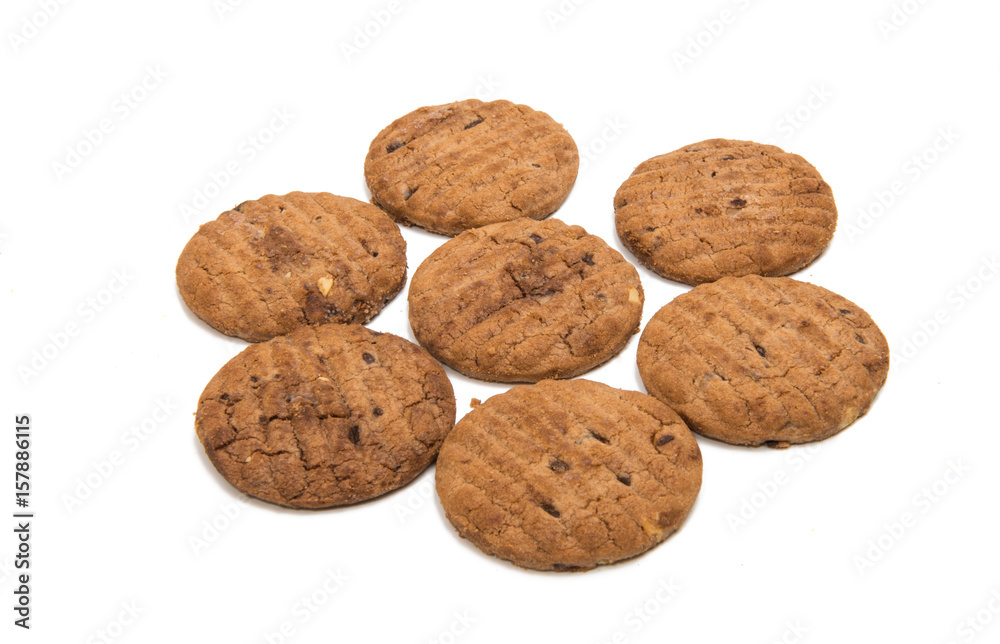 Butter biscuits isolated Butter biscuits isolated