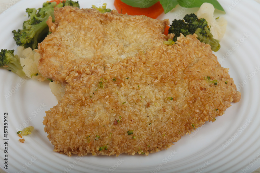 Chicken with sesame seeds Chicken with sesame seeds