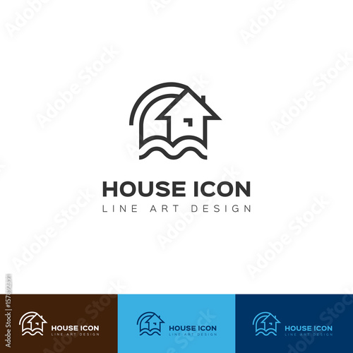 Нouse icon, Home logo. Construction and real estate