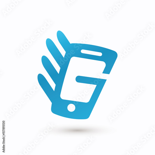 Cellular Hand Logo