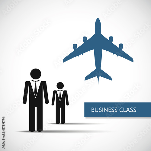geschäftsmänner fliegen business class