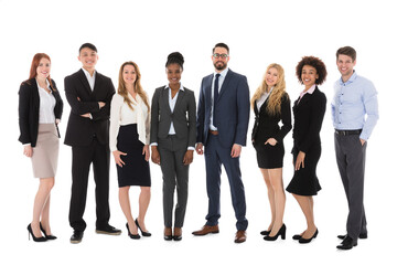 Businesspeople Isolated On White Background