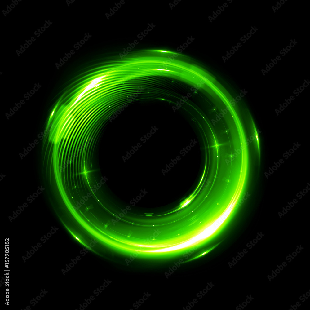 Abstract background. luminous swirling. Elegant glowing circle. .Sparking particle. Space tunnel. Glossy jellyfish. Colorful ellipse. Glint sphere
