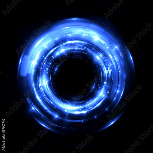 Abstract background. luminous swirling. Elegant glowing circle. .Sparking particle. Space tunnel. Glossy jellyfish. Colorful ellipse. Glint sphere