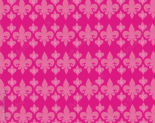 Pink Fleur-de-lis Background