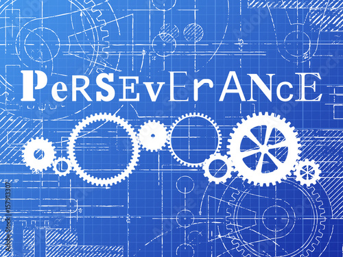 Perseverance Blueprint Tech Drawing