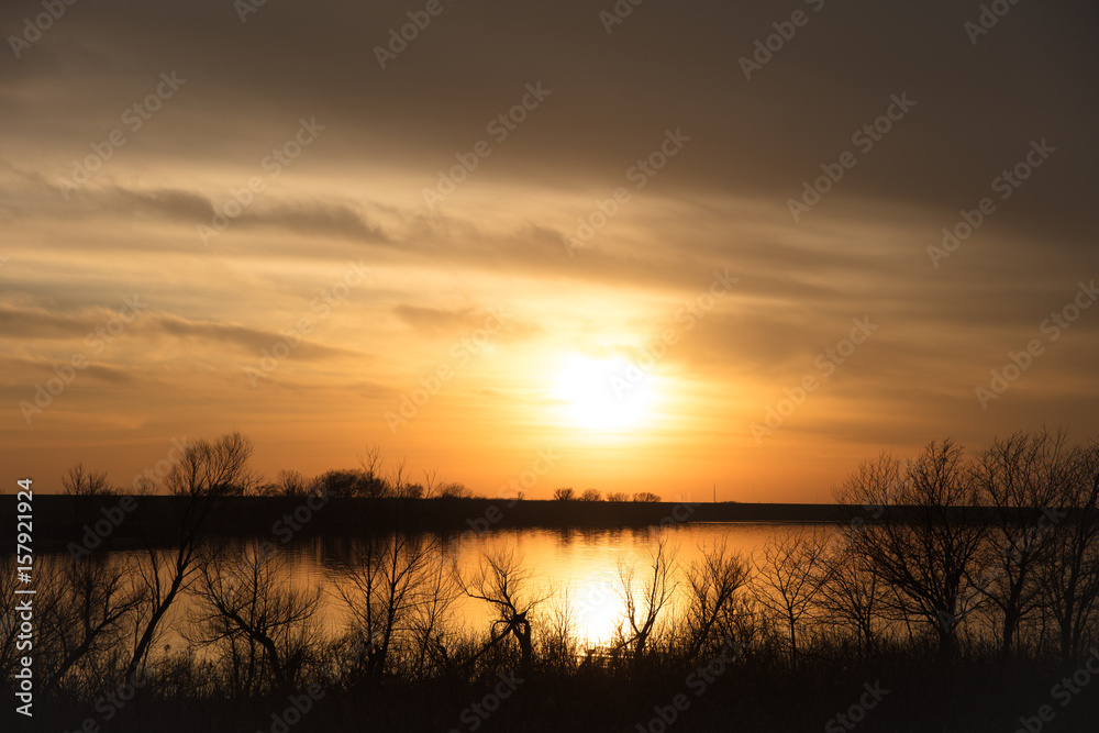 Lake Sky in Evening