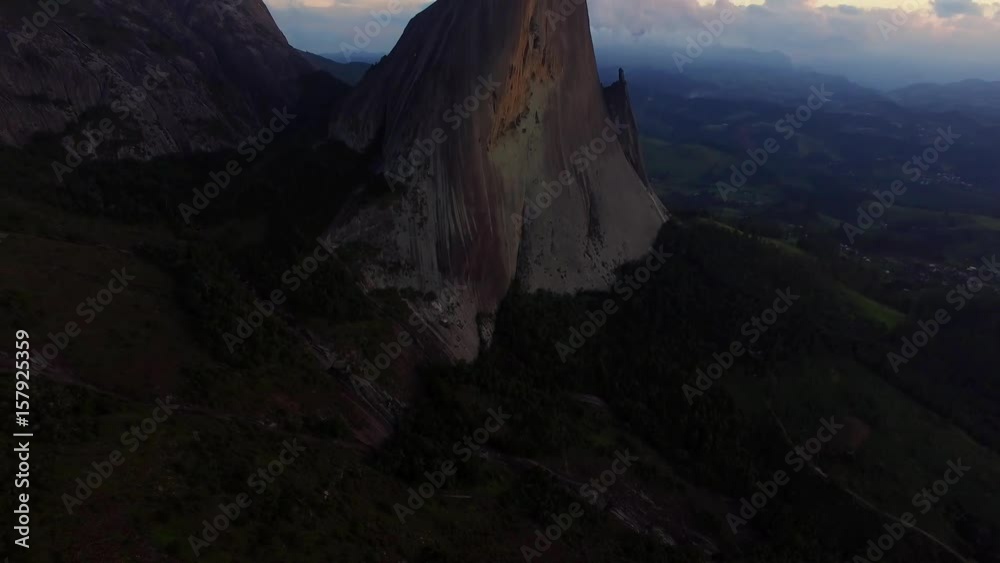 Flying around the Pedra Azul (Blue Stone) in Espirito Santo, Brazil
