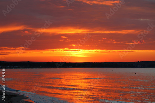 Sunset over the Black sea