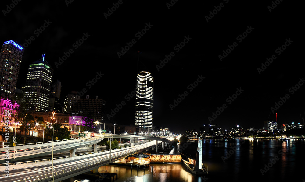 Brisbane - Australie : Brisbane de nuit