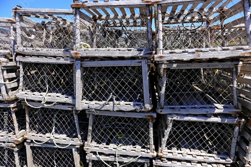 wooden lobster traps