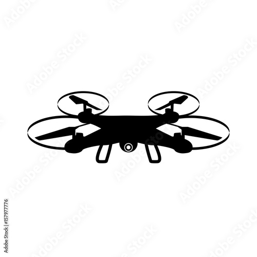 Photo and video drone icon   vector