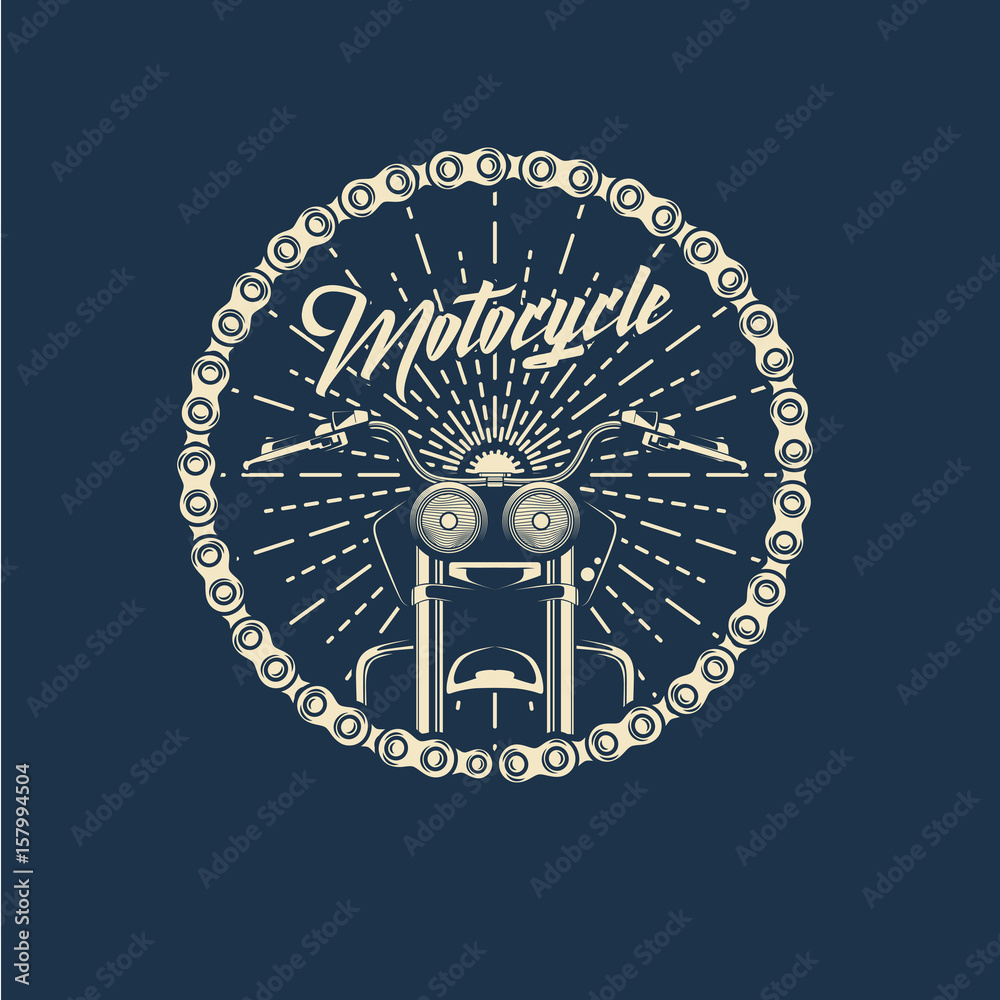 Obraz premium vintage motorcycle label