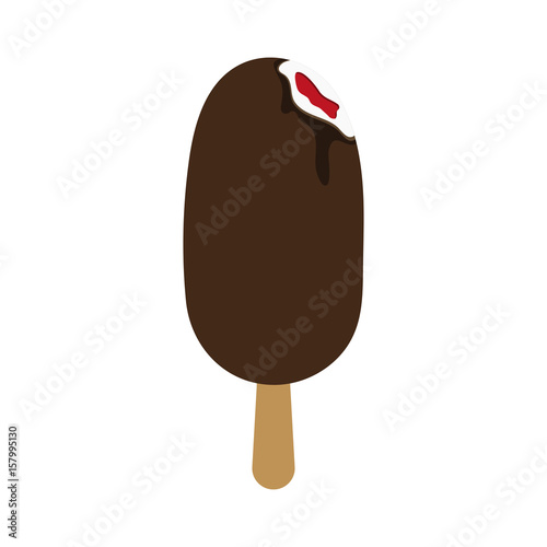 popsicle ice cream icon image vector illustration design 
