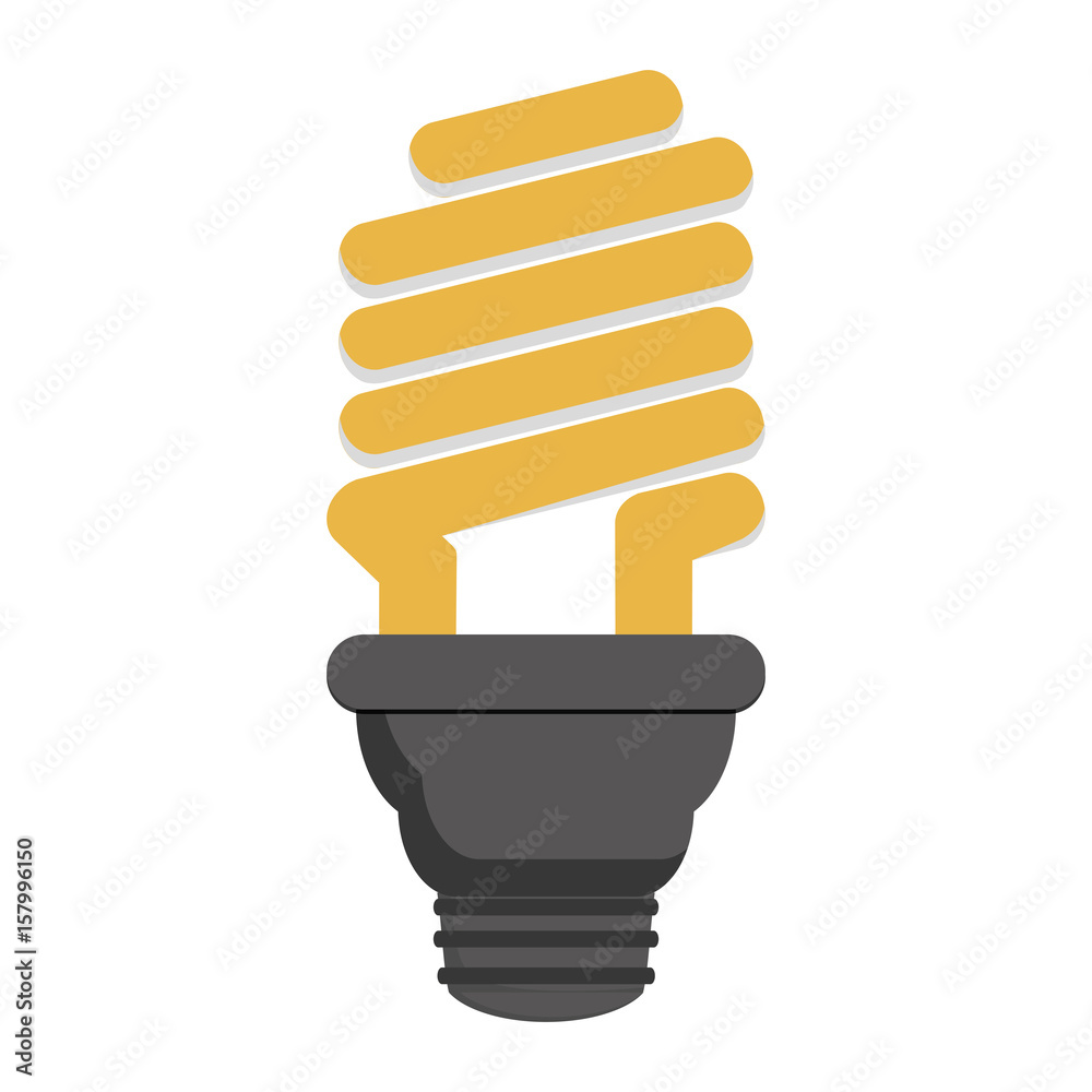 energy saving bulb icon over white background vector illustration energy saving bulb icon over white background vector illustration