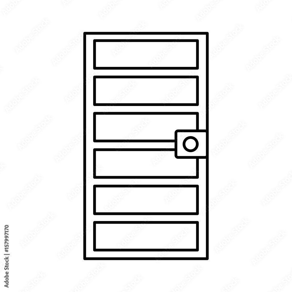 door frame icon over white background. vector illustration door frame icon over white background. vector illustration