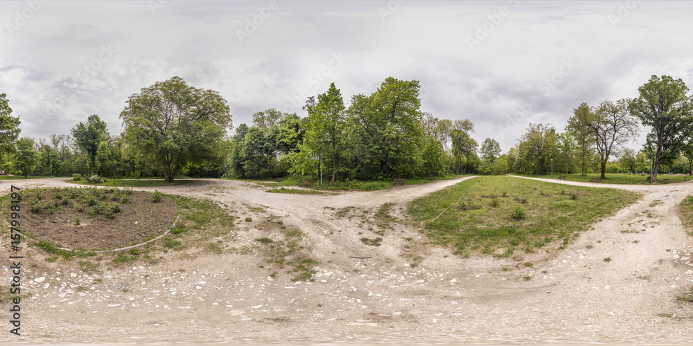 Obraz premium 360 degrees panorama of the Recreation and Culture park in Plovdiv, Bulgaria